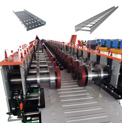 खरीदें धातु 7.5KW केबल ट्रे रोल बनाने की मशीन 40GP केबल ट्रे बनाने की मशीन online manufacture